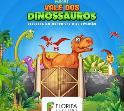 Parque “Vale dos Dinossauros” promete diversão para toda a família no Floripa Shopping